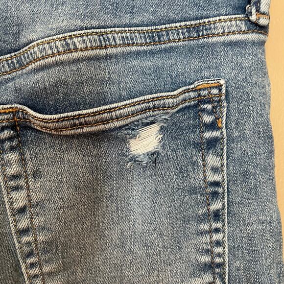 Gap Kids Distressed Slim Taper Jeans Girls Size 14 Denim Blue Jeans - Picture 7 of 10